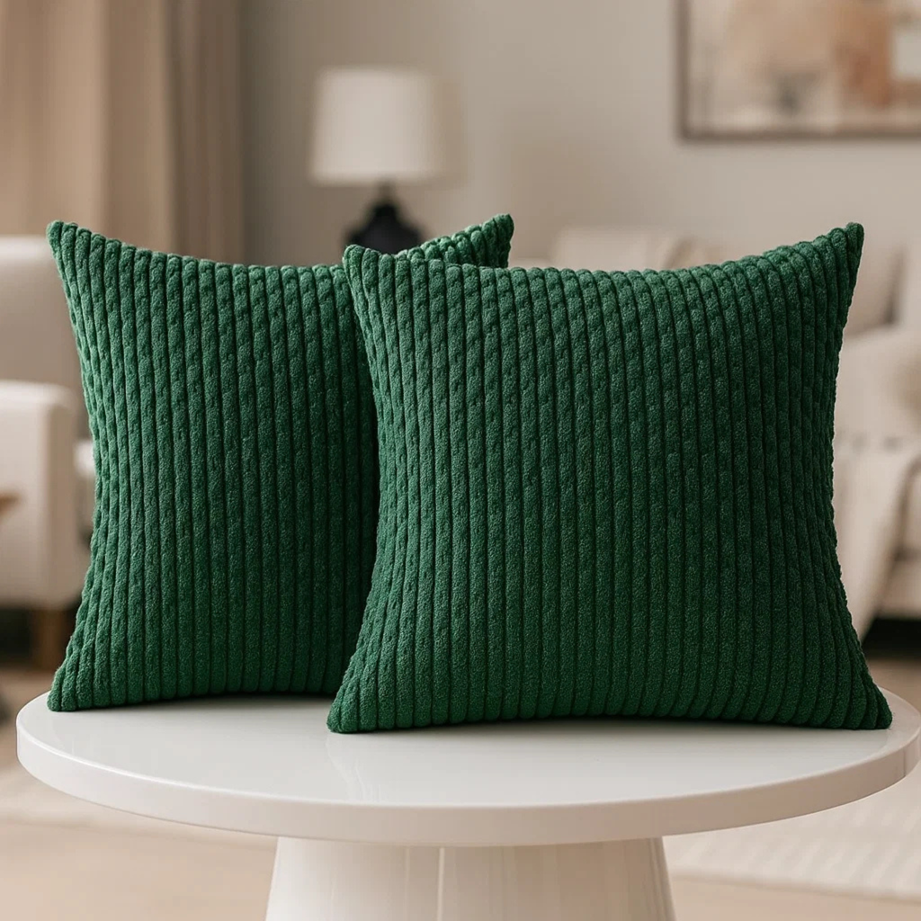 Boho Corduroy Throw Pillow Covers