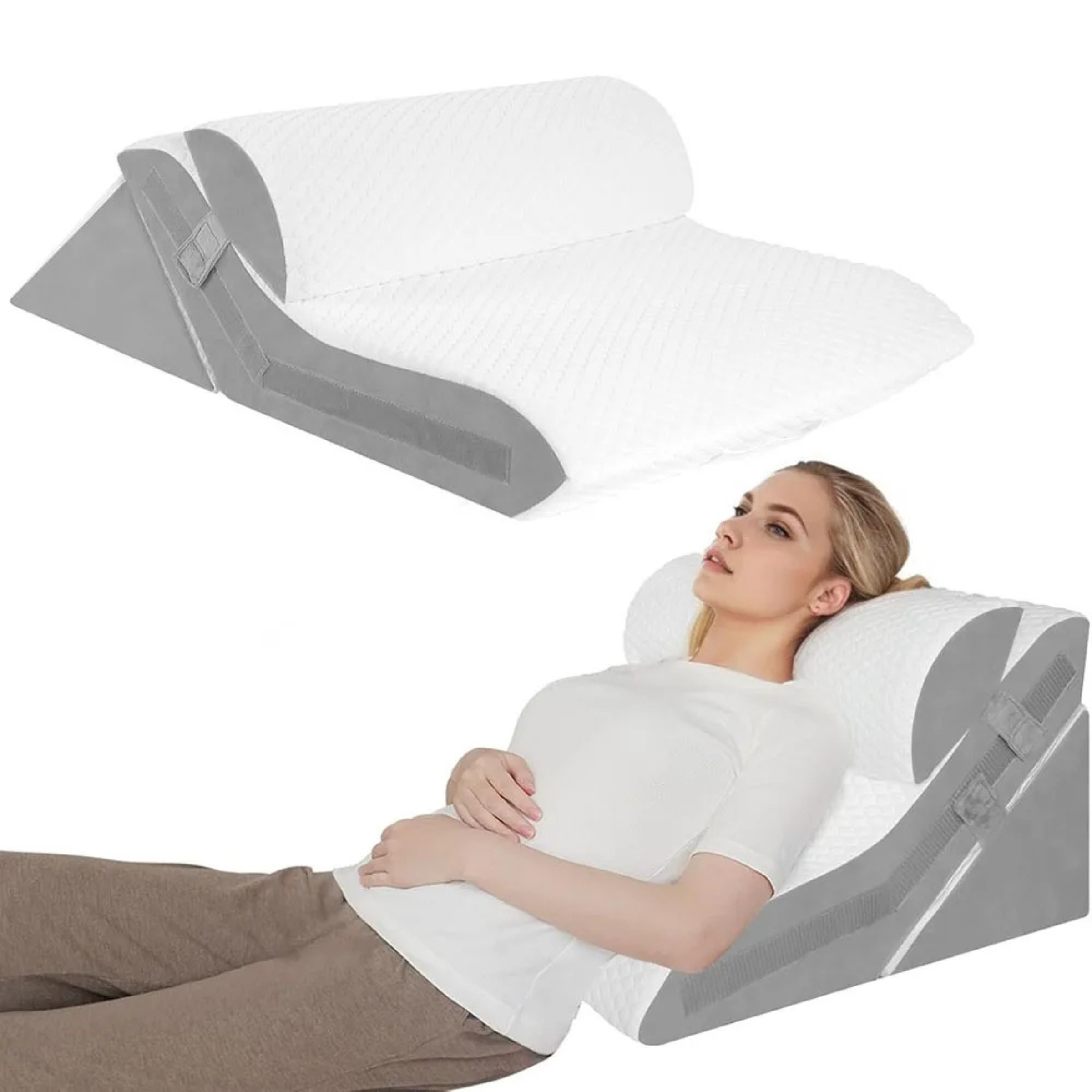 3 Piece Wedge Pillow Set
