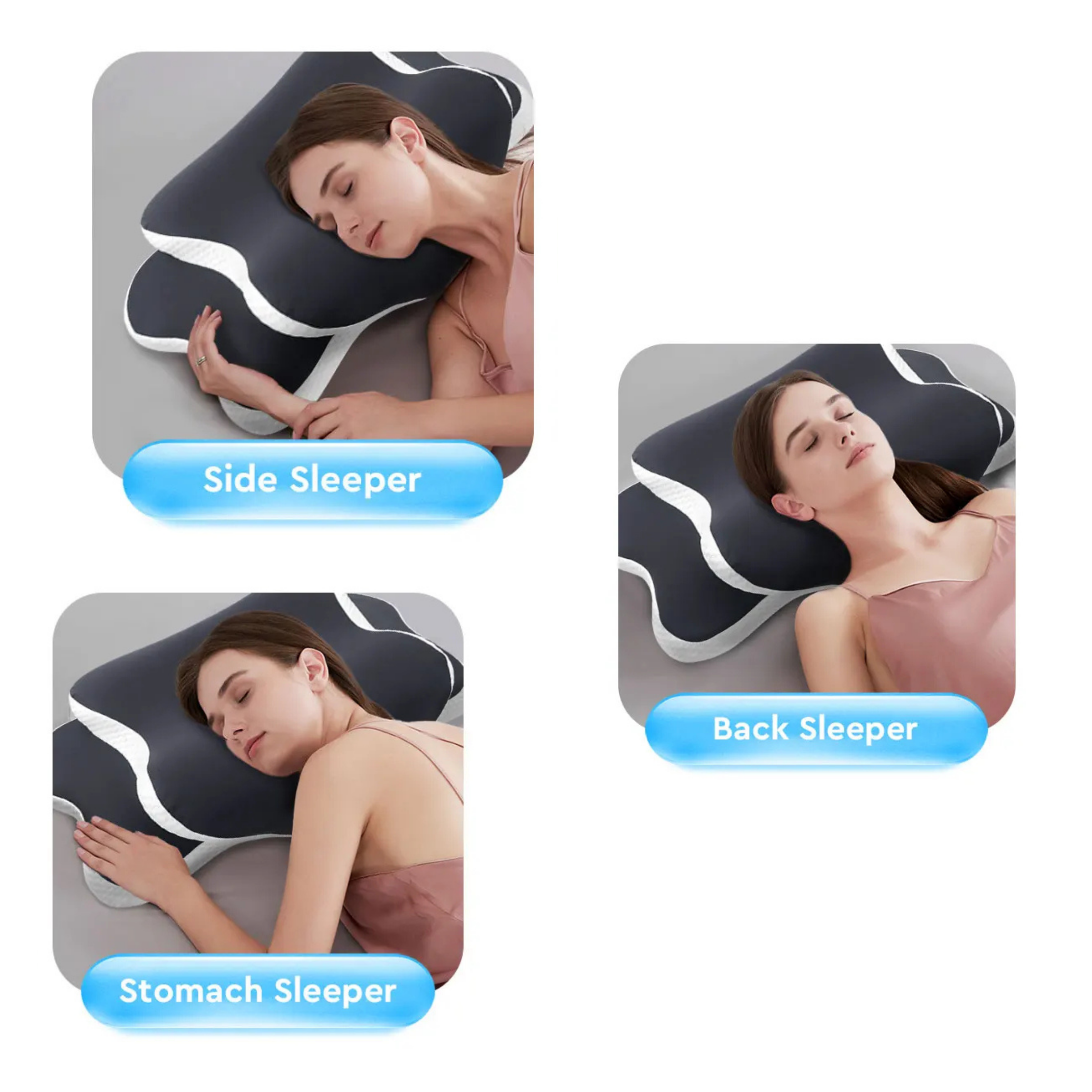 Ergonomic Cervical Memory Foam Pillow for Neck Support