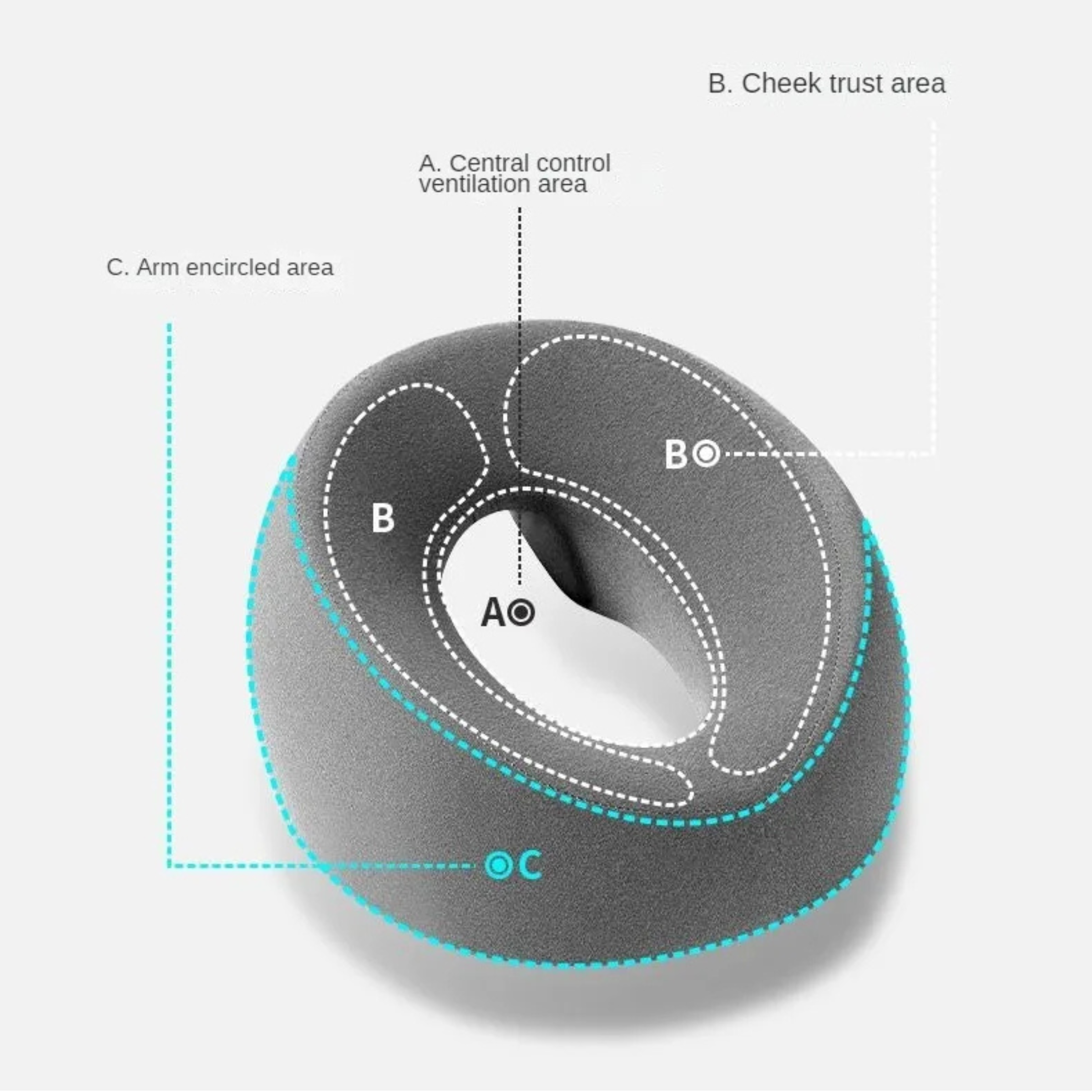 Ergonomic Face Down Pillow
