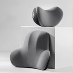 Ergonomic Neck and Lumbar Support Pillow Set for Car