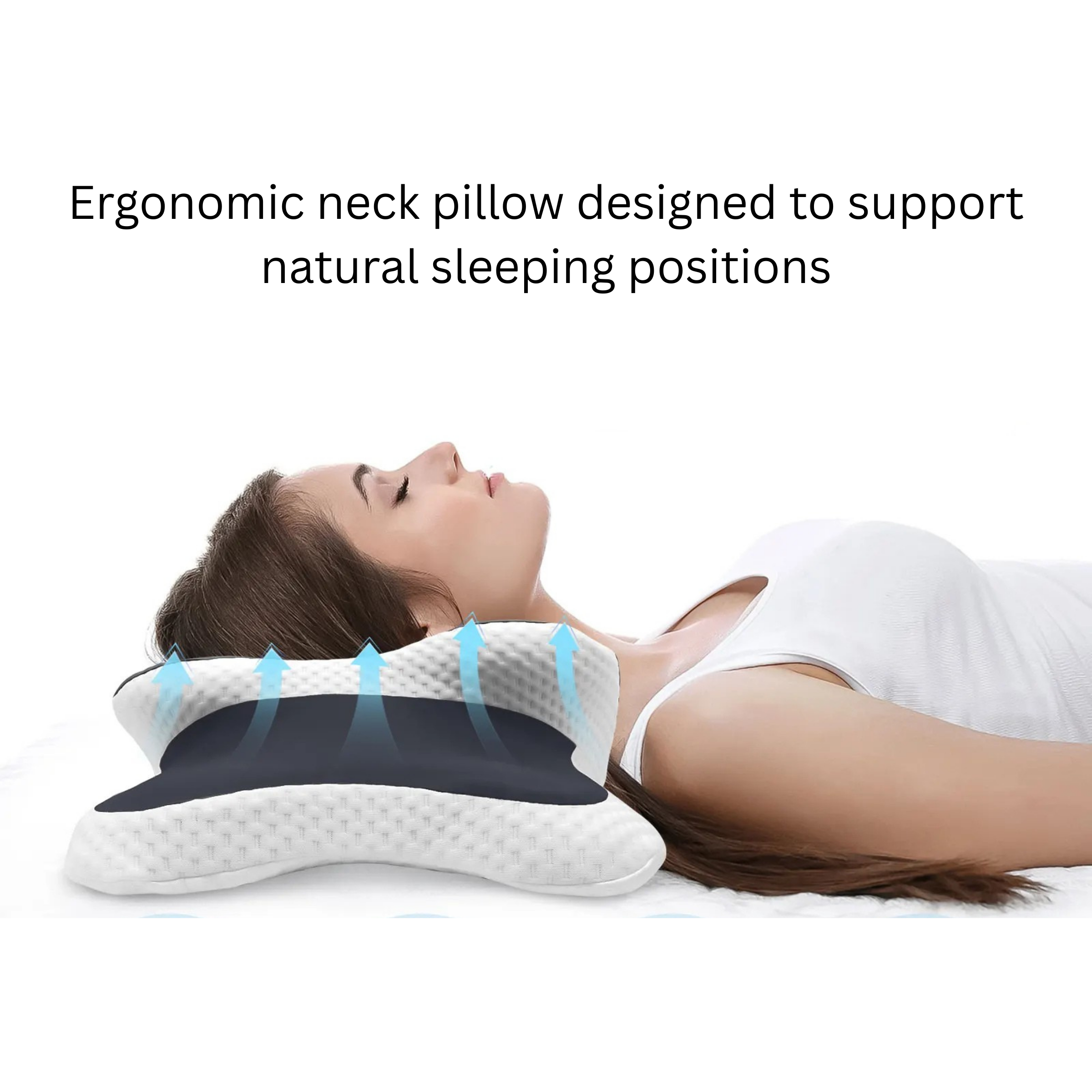 Ergonomic Cervical Memory Foam Pillow for Neck Support