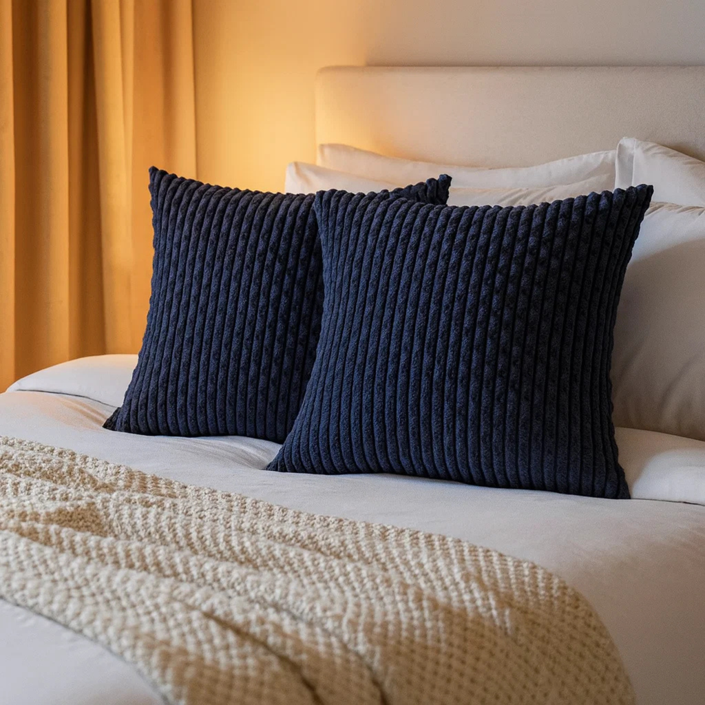 Boho Corduroy Throw Pillow Covers