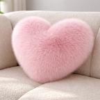 Fluffy Heart Decorative Pillow