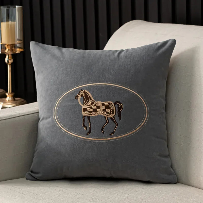 Cushion Cover Cotton Hand-embroidered Design 12