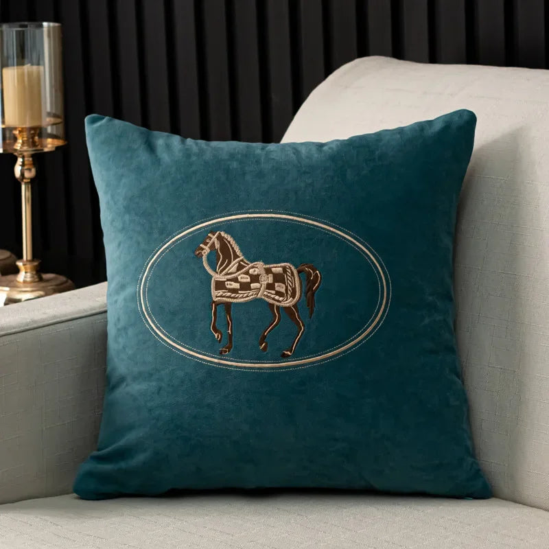 Cushion Cover Cotton Hand-embroidered Design 7