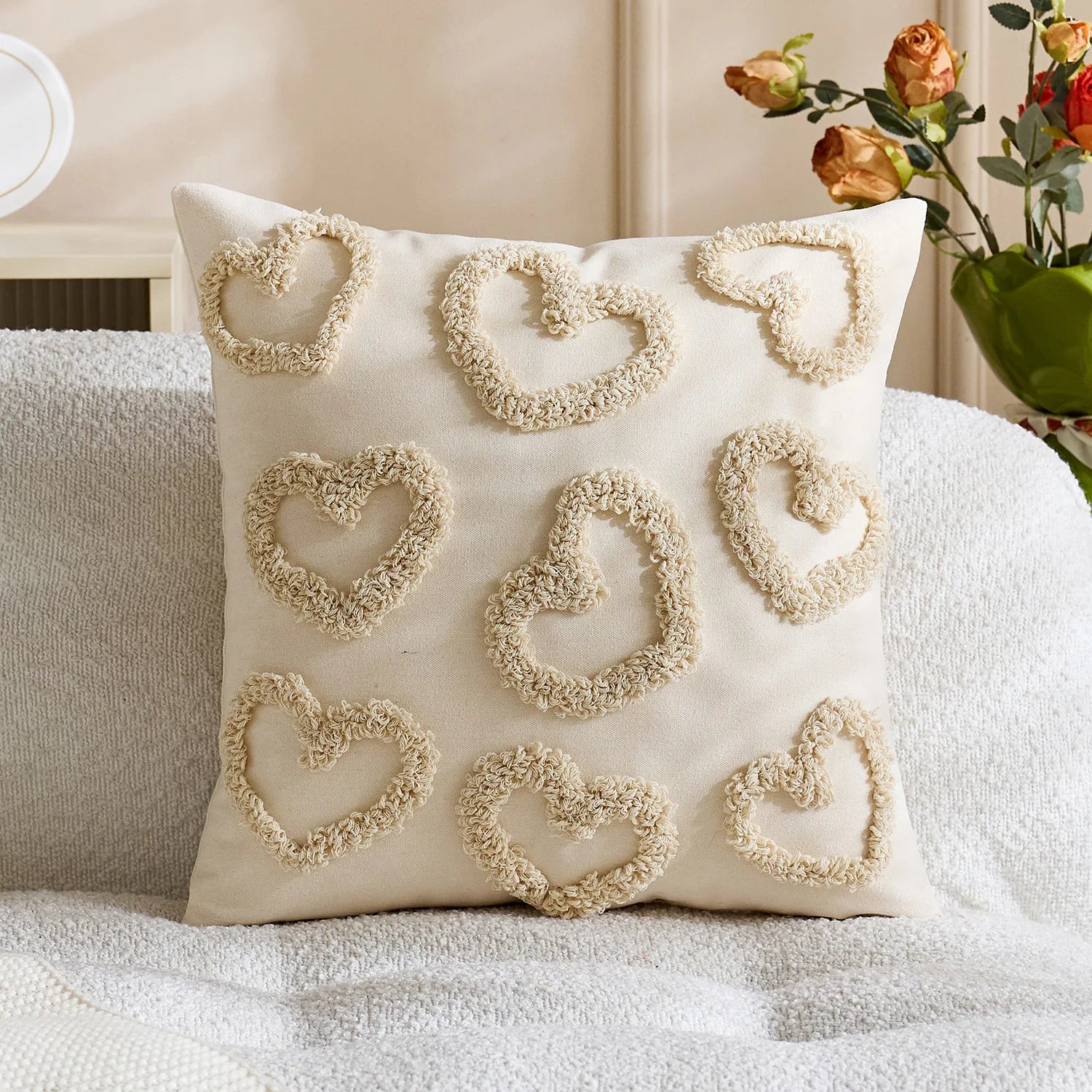 Cushion Cover Polyester Cotton Closure Type None 7