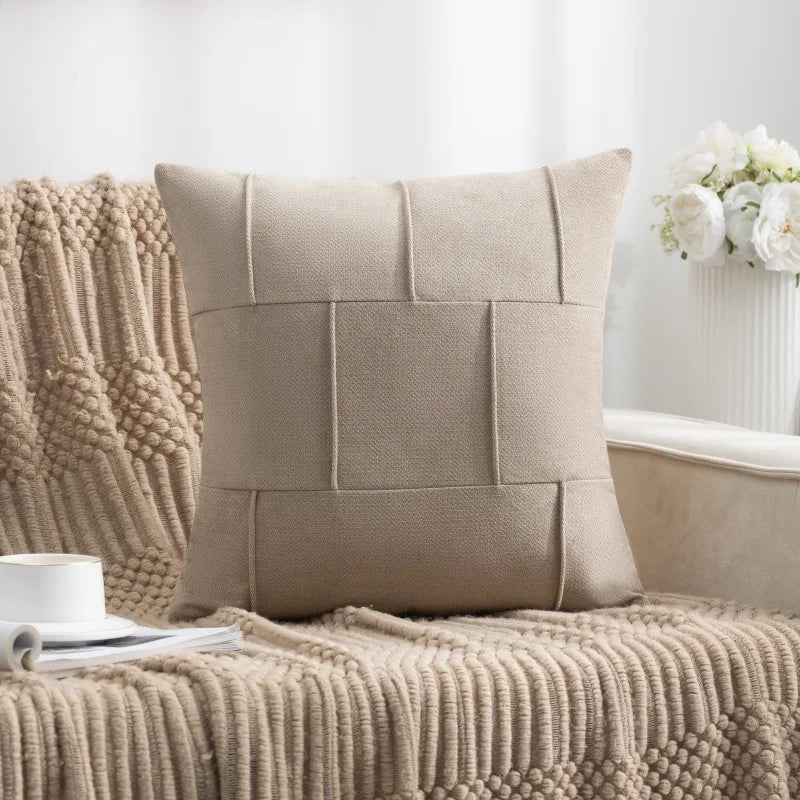 Decorative Pillow Cover Velvet Modern Solid Color 4