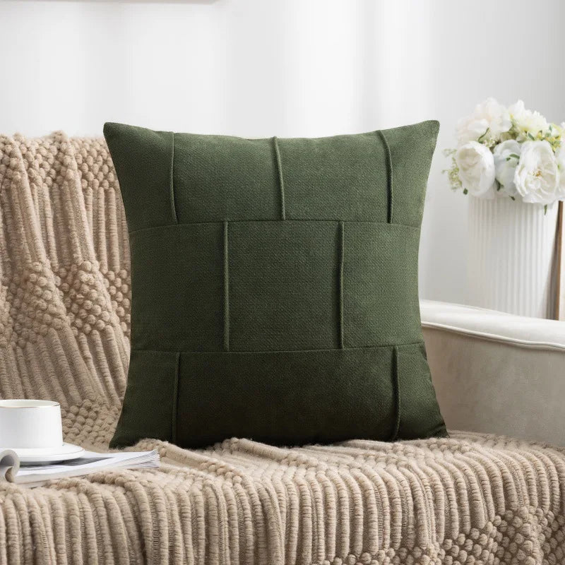 Decorative Pillow Cover Velvet Modern Solid Color 5
