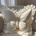 Decorative Throw Pillow 3D Butterfly Design Velvet Fabric 10