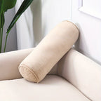 Decorative Throw Pillow Textured Cotton Fabric Cylindrical Shape 10