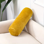 Decorative Throw Pillow Textured Cotton Fabric Cylindrical Shape 5