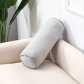 Decorative Throw Pillow Textured Cotton Fabric Cylindrical Shape 8