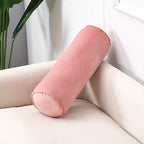 Decorative Throw Pillow Textured Cotton Fabric Cylindrical Shape 9
