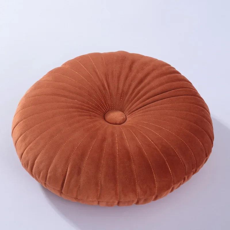 Decorative Throw Pillow Velvet Circular Design Double-Sided Soft Cushion 10
