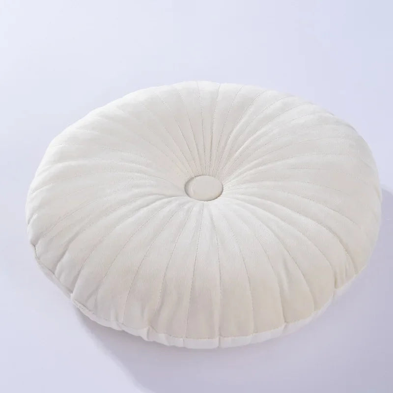 Decorative Throw Pillow Velvet Circular Design Double-Sided Soft Cushion 12