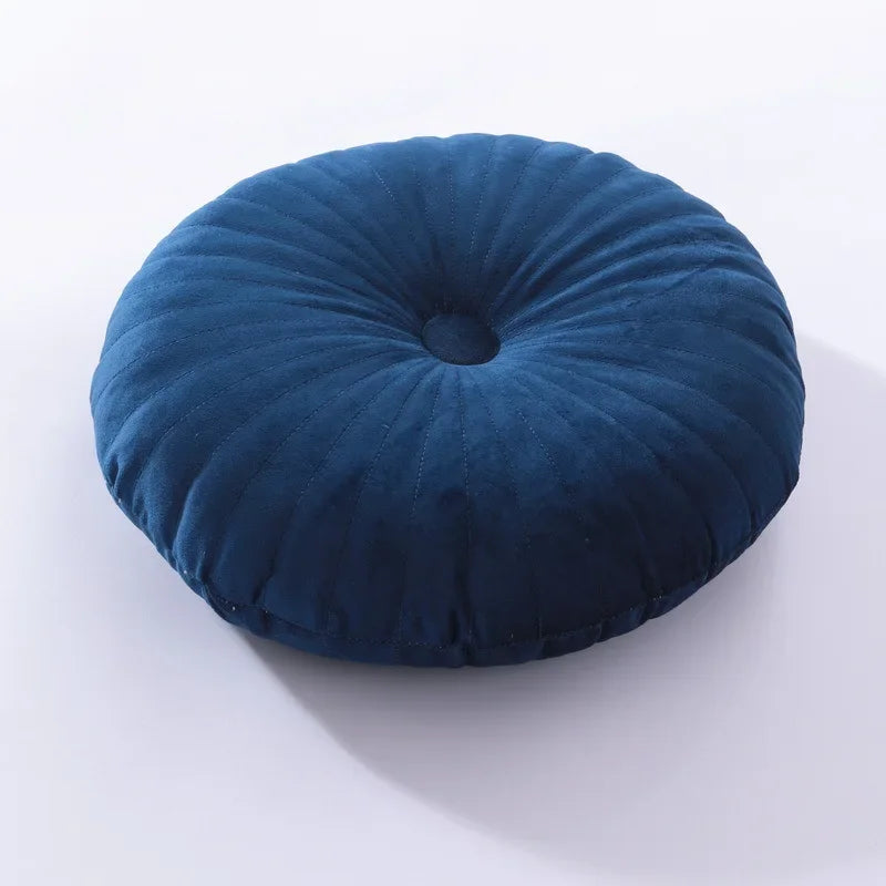 Decorative Throw Pillow Velvet Circular Design Double-Sided Soft Cushion 13