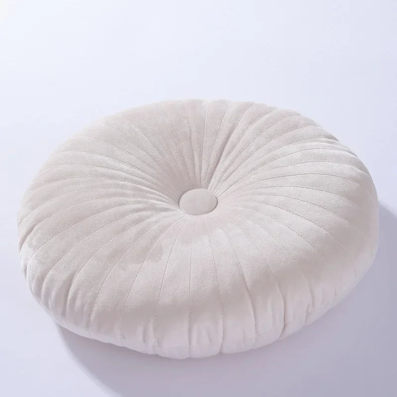 Decorative Throw Pillow Velvet Circular Design Double-Sided Soft Cushion 6