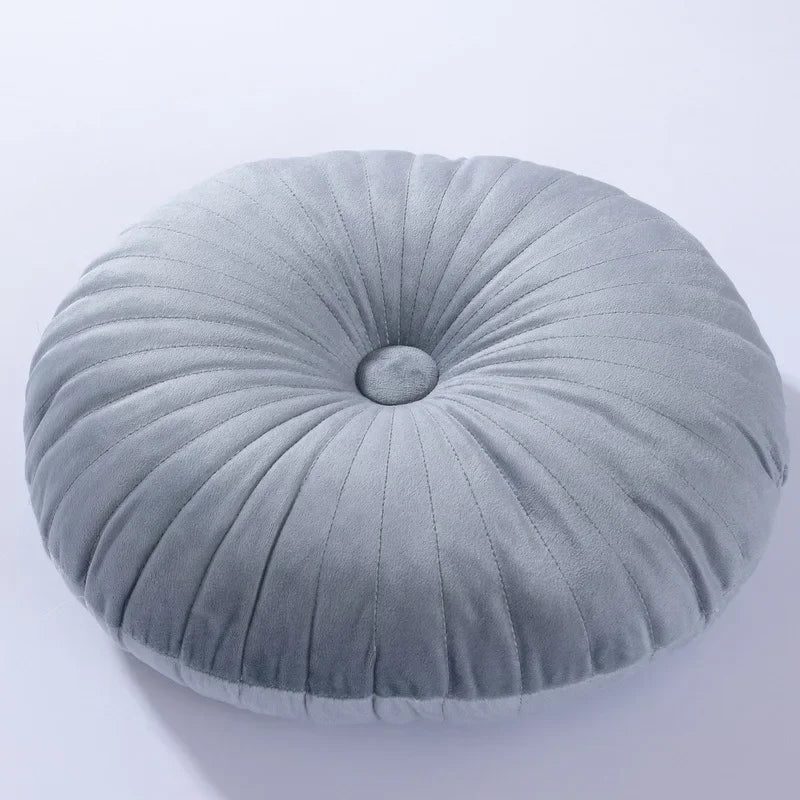 Decorative Throw Pillow Velvet Circular Design Double-Sided Soft Cushion 8
