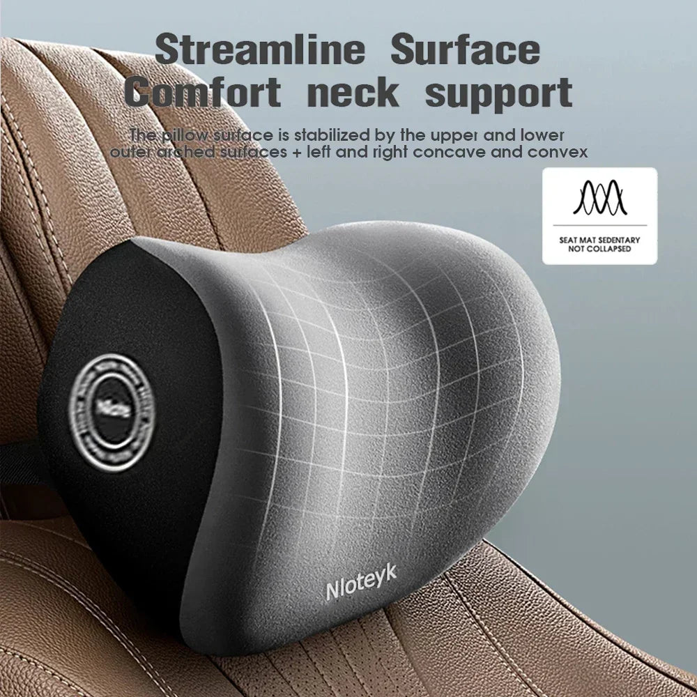 Ergonomic Neck Support Pillow Set Memory Foam for Neck and Lumbar Support 3