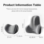 Ergonomic Neck Support Pillow Set Memory Foam for Neck and Lumbar Support 5