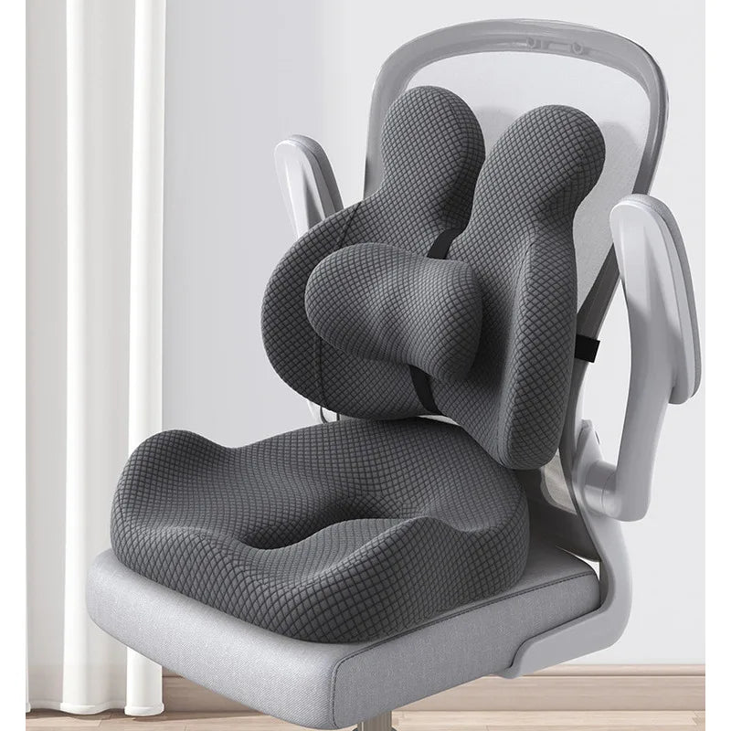 Lumbar Support Pillow Ergonomic Memory Foam Contoured Design for Back Support 0