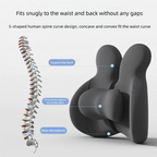 Lumbar Support Pillow Ergonomic Memory Foam Contoured Design for Back Support 3