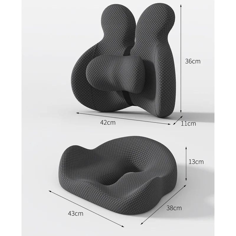 Lumbar Support Pillow Ergonomic Memory Foam Contoured Design for Back Support 4