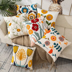 Pillow Cover Cotton Zipper Closure Durable Canvas Backing 0