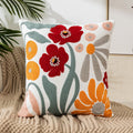 Pillow Cover Cotton Zipper Closure Durable Canvas Backing 3