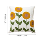 Pillow Cover Cotton Zipper Closure Durable Canvas Backing 5