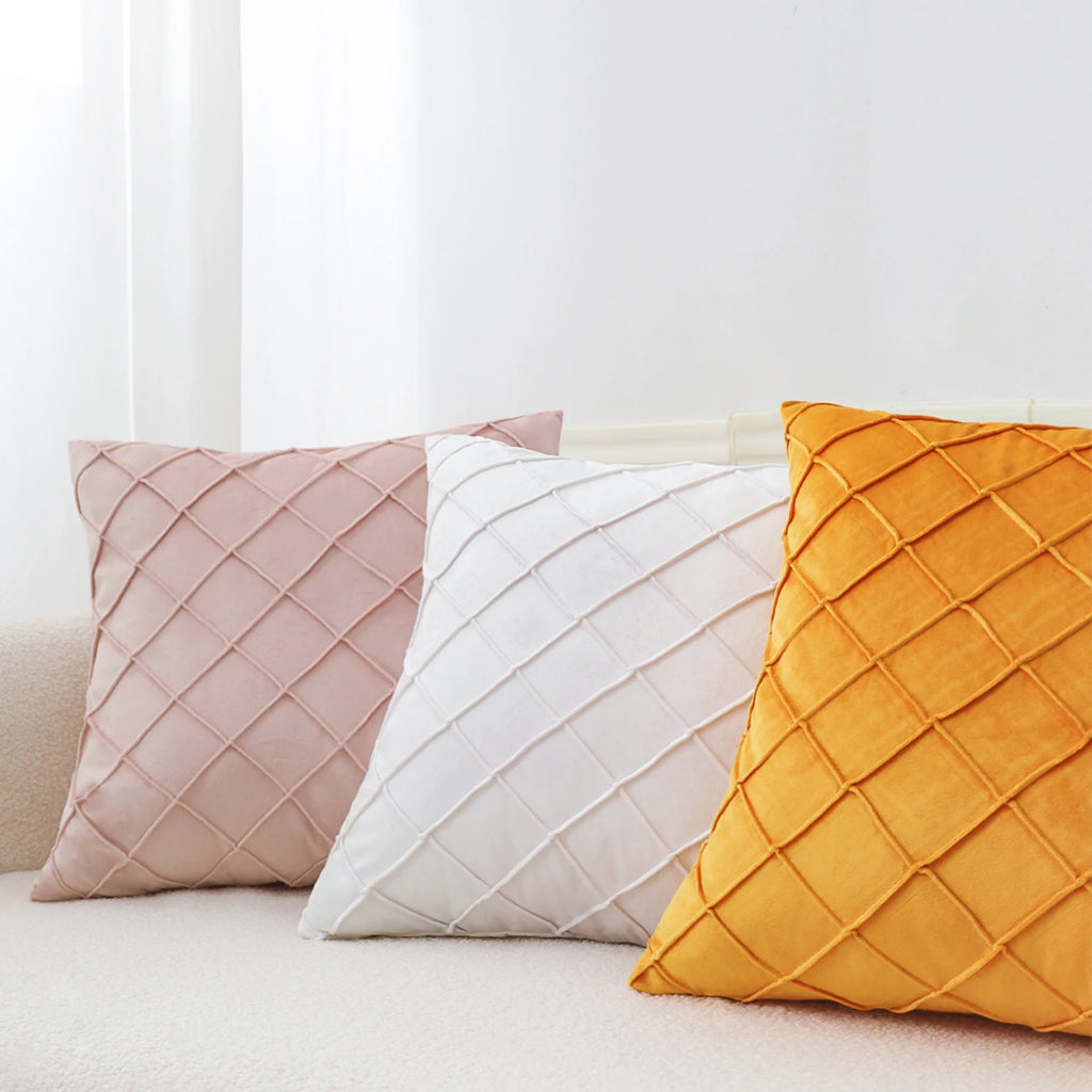 Geometric Velvet Throw Pillow Covers